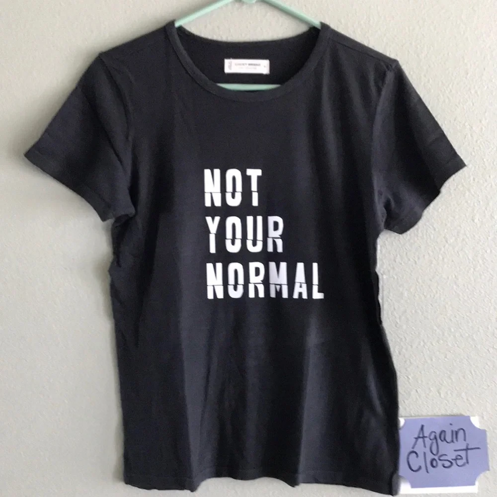 New Lucky Brand Women’s “Not Your Normal” Crew Love💖Tee - Picture 1 of 5